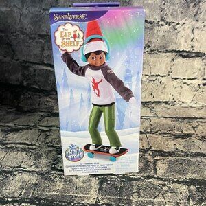 Elf on the Shelf Standing Gear Holly Jolly Skateboard Rider Santaverse MagiFreez